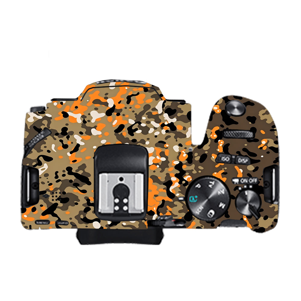 Orange Brown Spot  Canon EOS 200D II Camera Skins