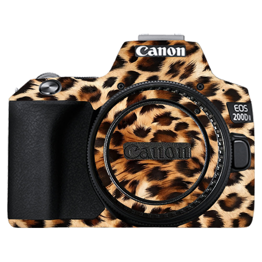 Classic Leopard Spots Canon EOS 200D II Camera Skins