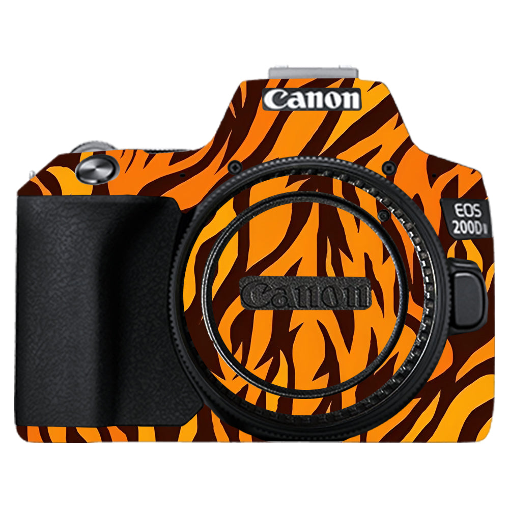 Wild Tiger Stripes Canon EOS 200D II Camera Skins