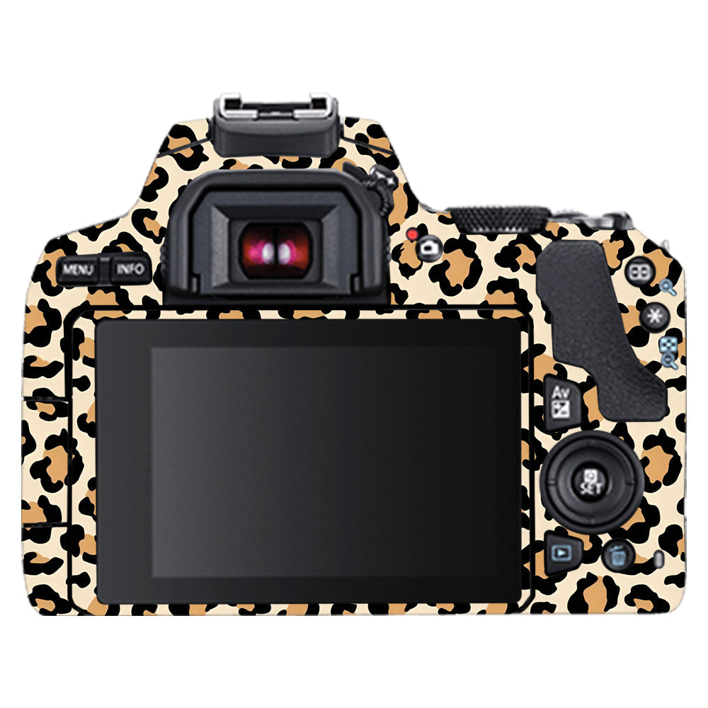Sandy Leopard Spots Canon EOS 200D II Camera Skins