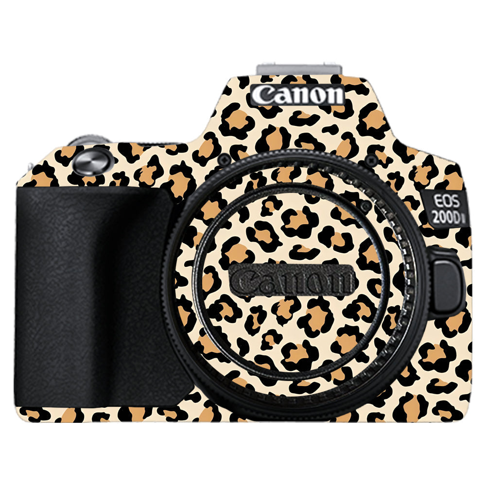 Sandy Leopard Spots Canon EOS 200D II Camera Skins