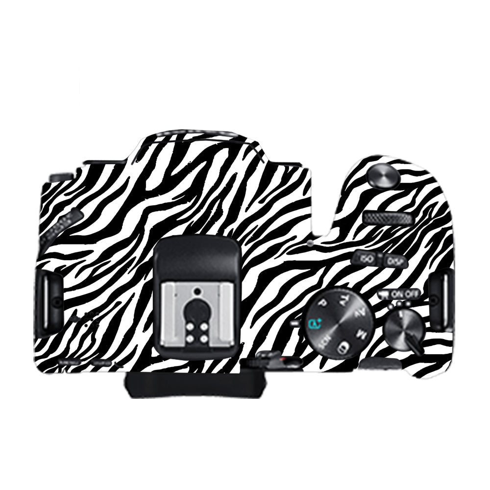 Classic Zebra Stripes Canon EOS 200D II Camera Skins