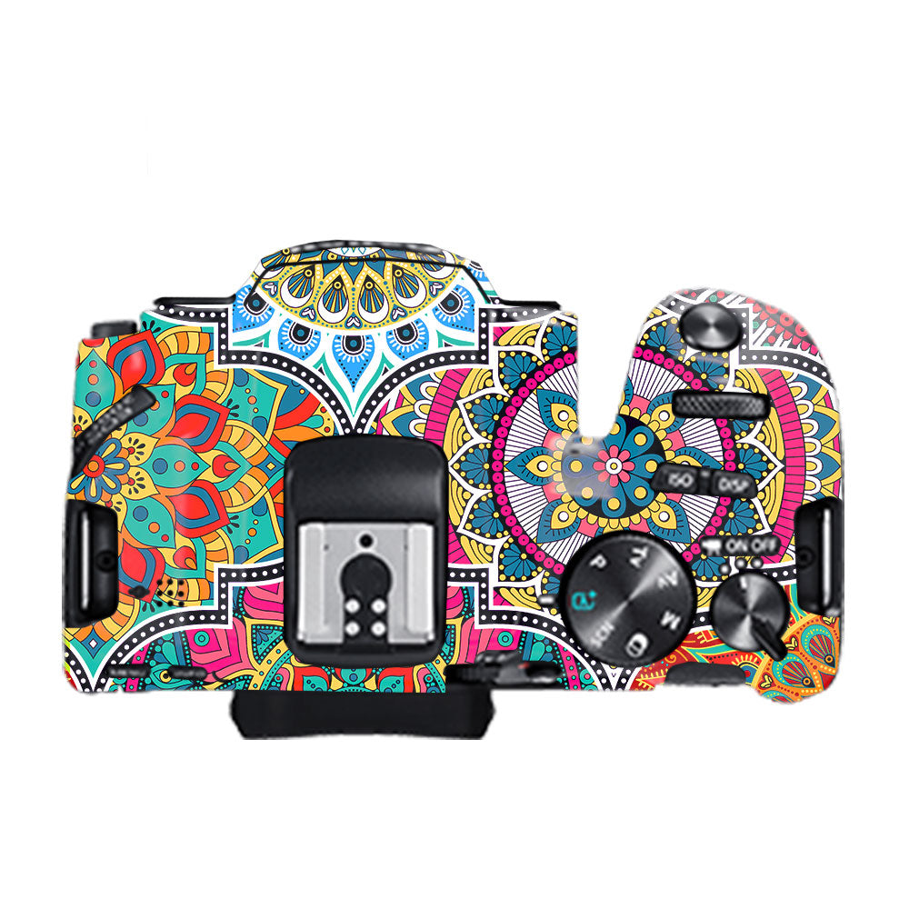 Boho Mandala Tile Pattern Canon EOS 200D II Camera Skin