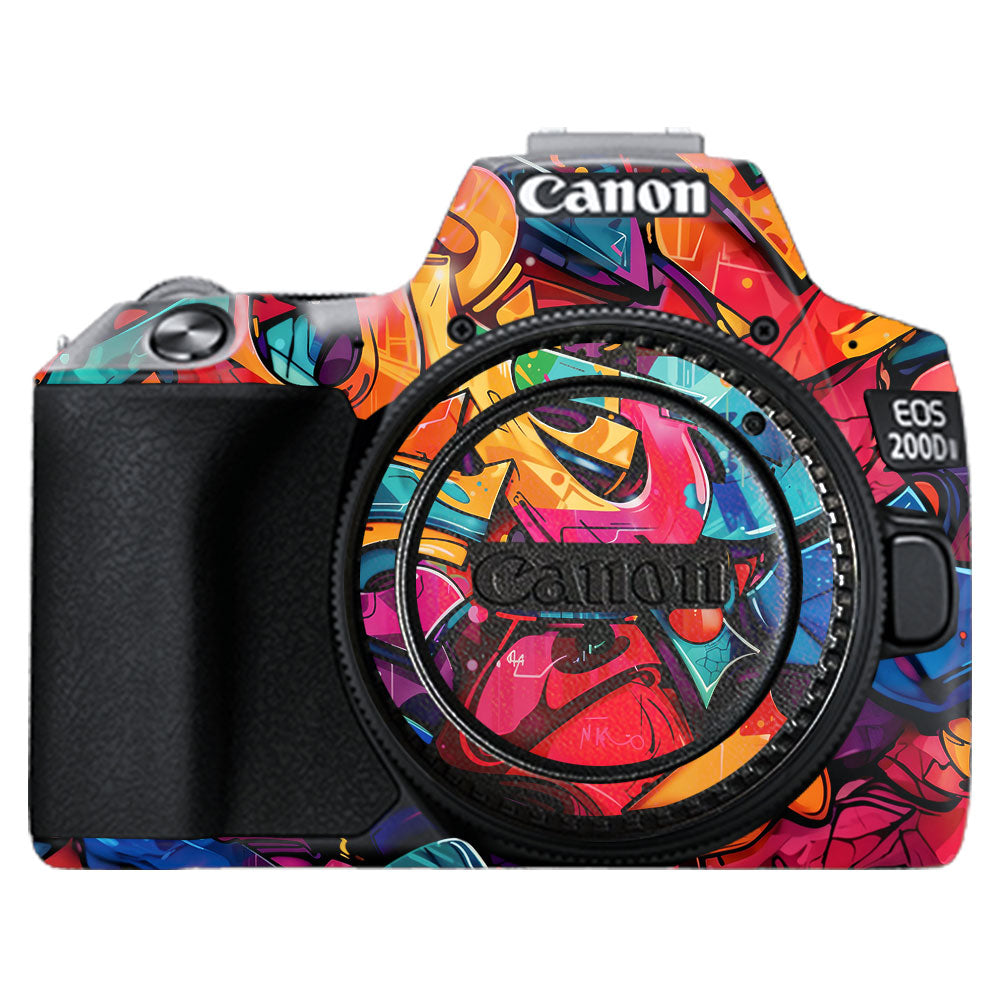 Urban Graffiti Explosion Canon EOS 200D II Camera Skin