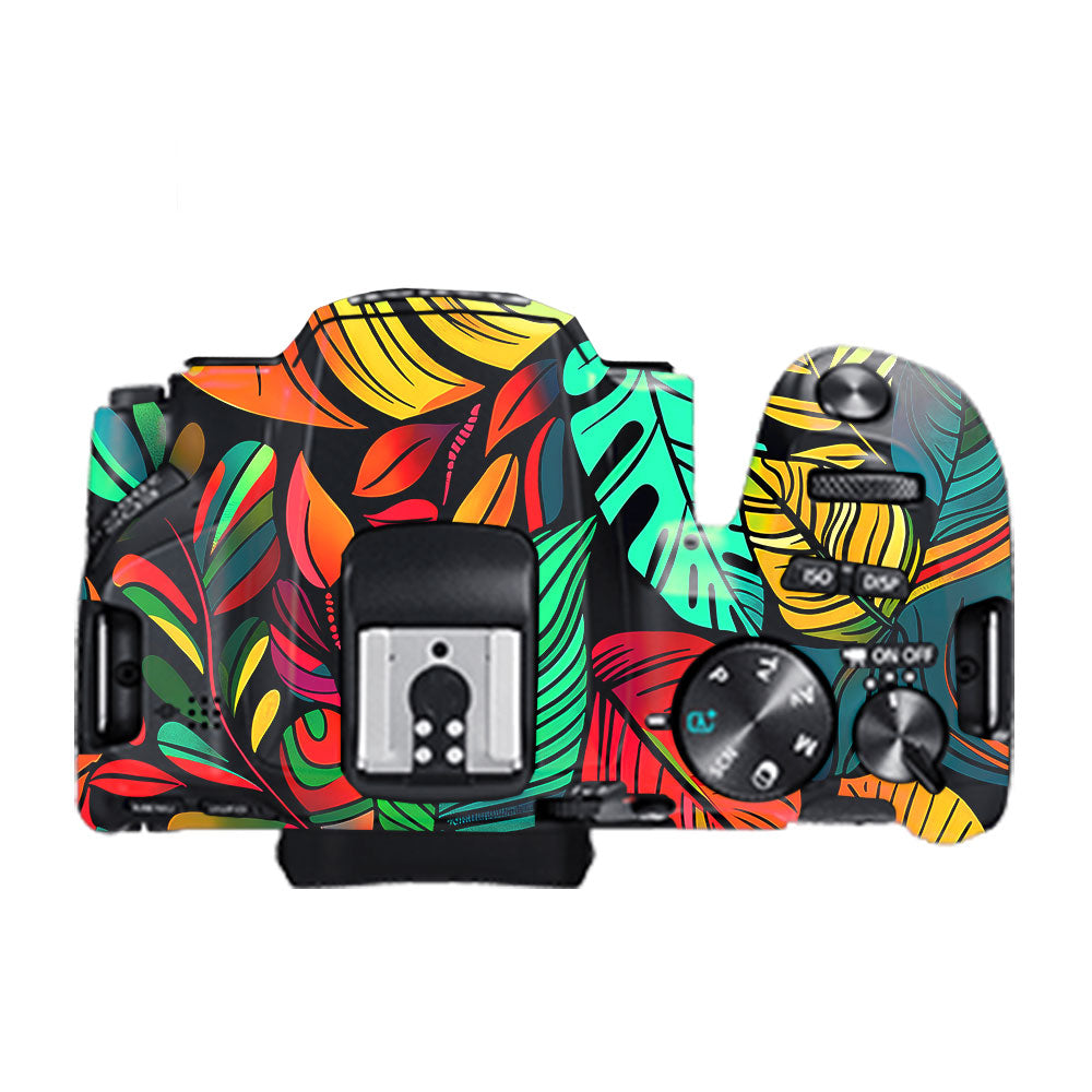 Tropical Jungle Leaves Canon EOS 200D II Camera Skin