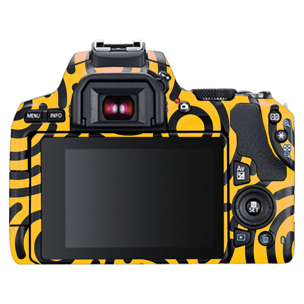 Minimal Yellow Wave Canon EOS 200D II Camera Skin