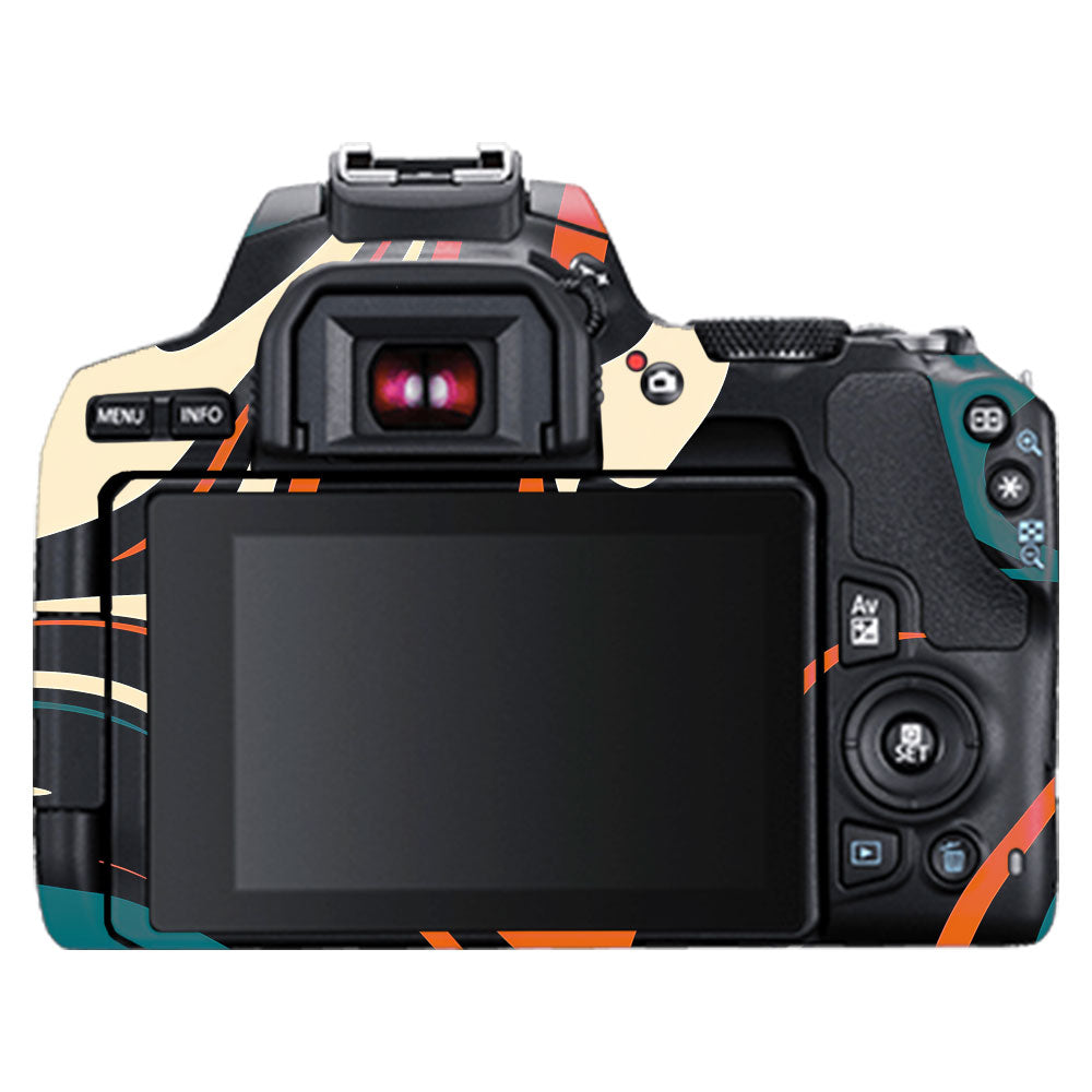 Mid-Century Abstract Swirl Canon EOS 200D II Camera Skin