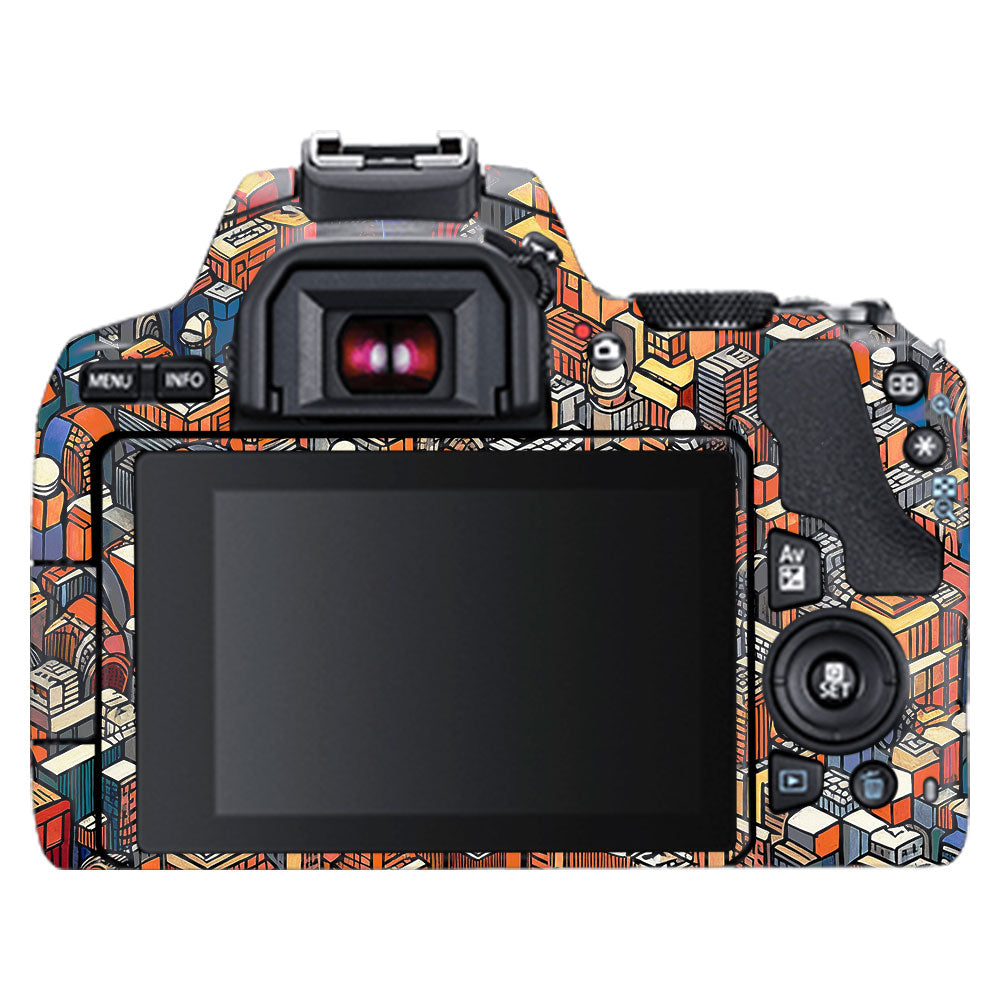 Isometric Cityscape Canon EOS 200D II Camera Skin