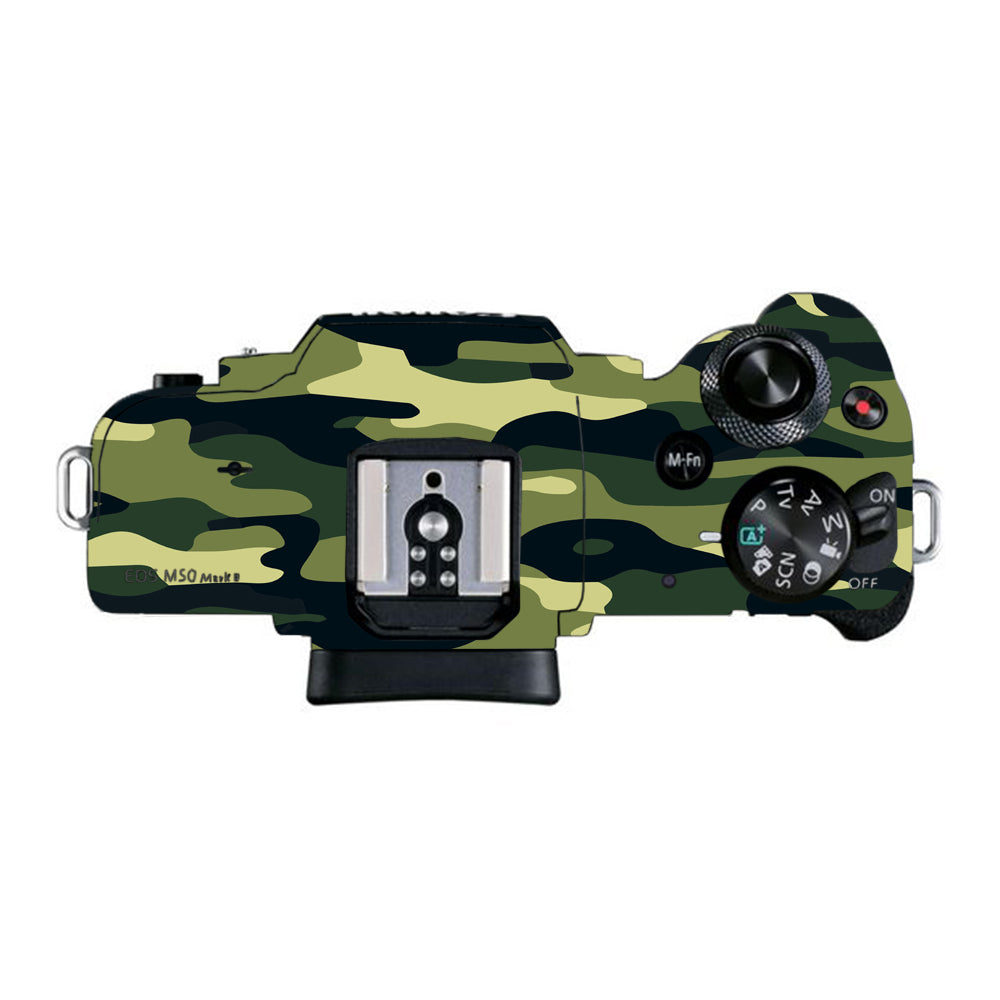 Forest Green Camo Canon EOS M50 Mark II Camera Skins