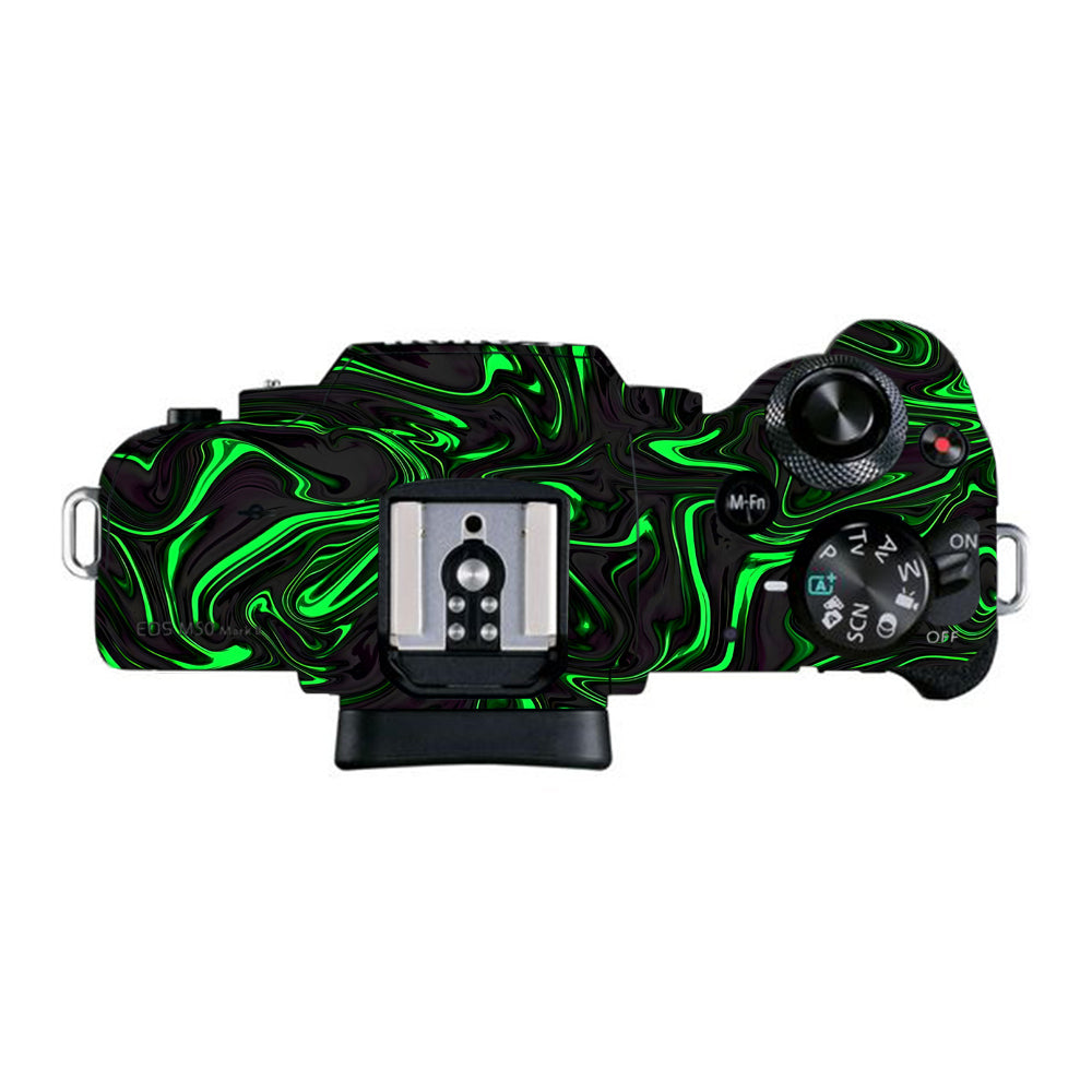 Green Liquid Pattern Canon EOS M50 Mark II Camera Skins