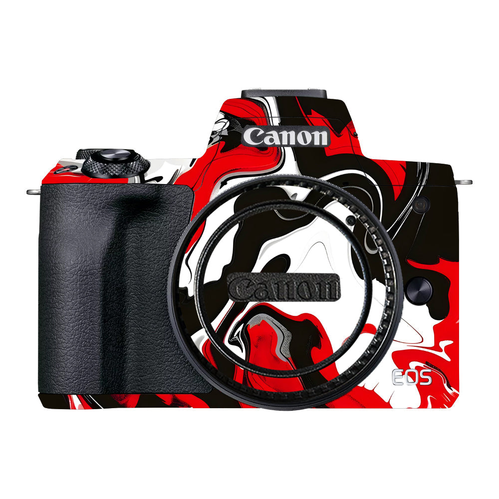 Scarlet and White Motion Canon EOS M50 Mark II Camera Skins