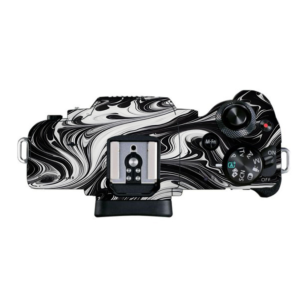 Black and White Marble Canon EOS M50 Mark II Camera Skins
