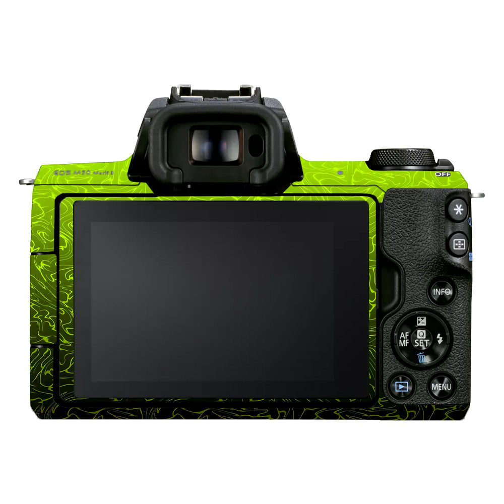 Lime Yellow to Black Gradient Canon EOS M50 Mark II Camera Skins