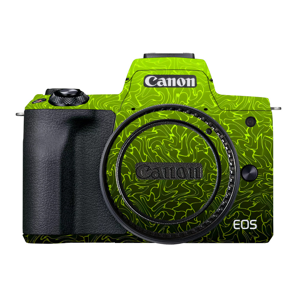 Lime Yellow to Black Gradient Canon EOS M50 Mark II Camera Skins