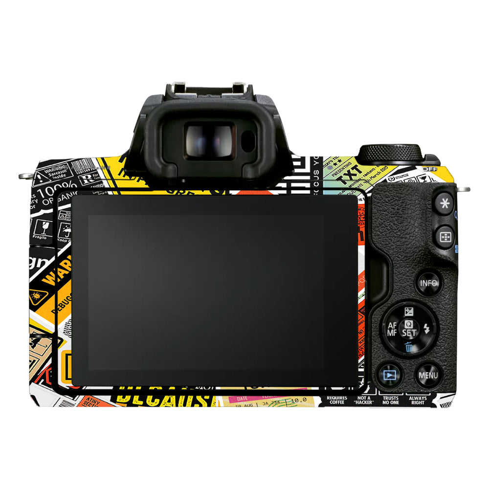 Tech Aesthetic Sticker Collage Canon EOS M50 Mark II Camera Skins