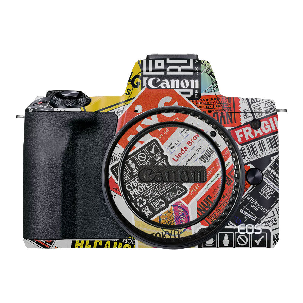 Tech Aesthetic Sticker Collage Canon EOS M50 Mark II Camera Skins