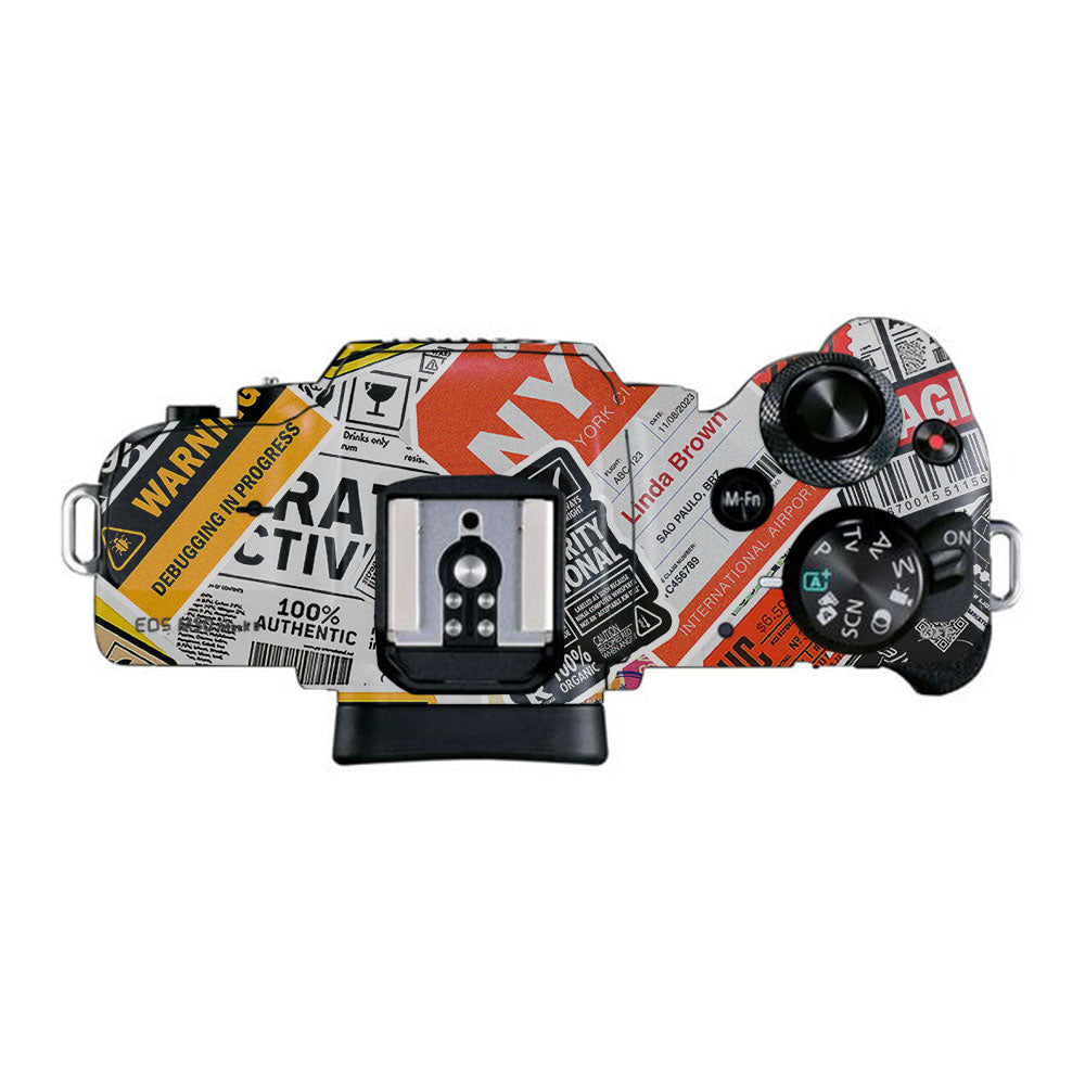 Tech Aesthetic Sticker Collage Canon EOS M50 Mark II Camera Skins