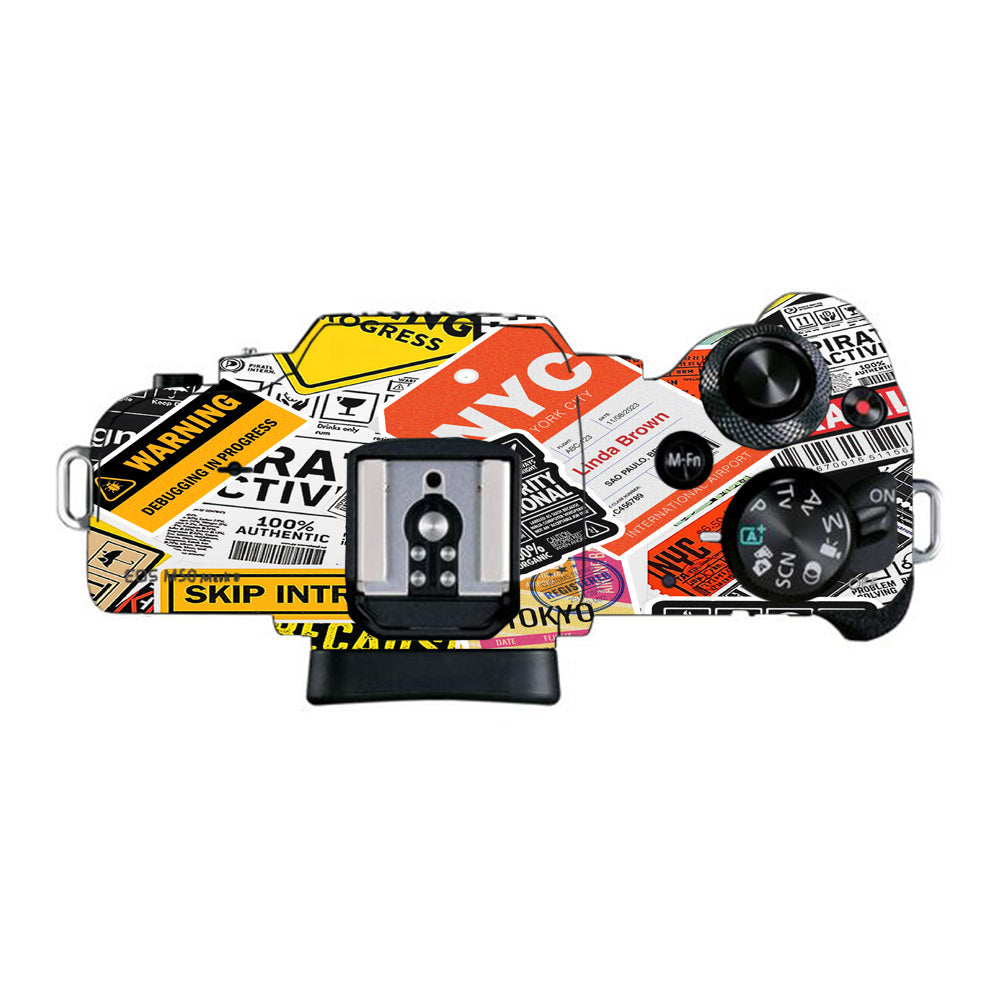 Tech Aesthetic Sticker Collage Canon EOS M50 Mark II Camera Skins