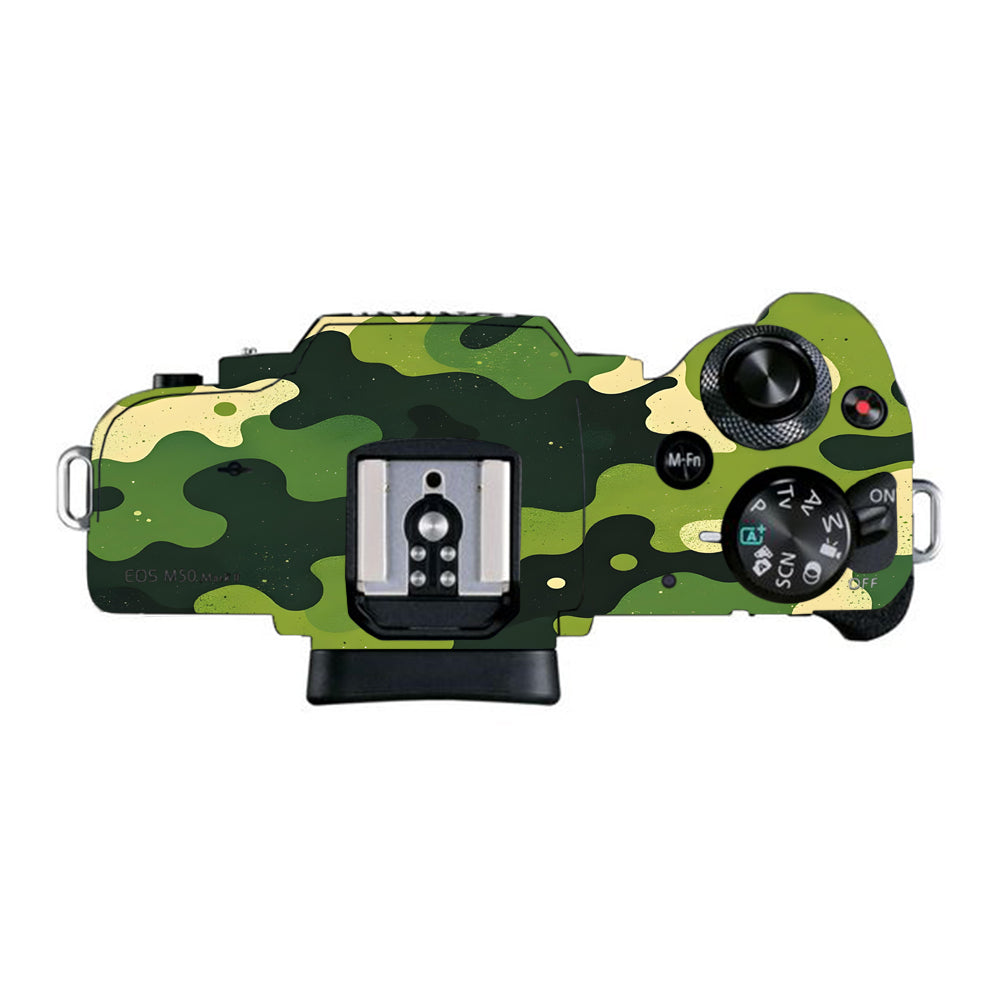 Camouflage Pattern Canon EOS M50 Mark II Camera Skins