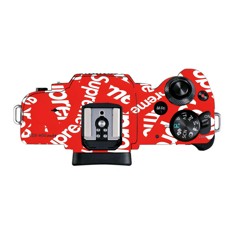 Supreme Red Canon EOS M50 Mark II Camera Skins