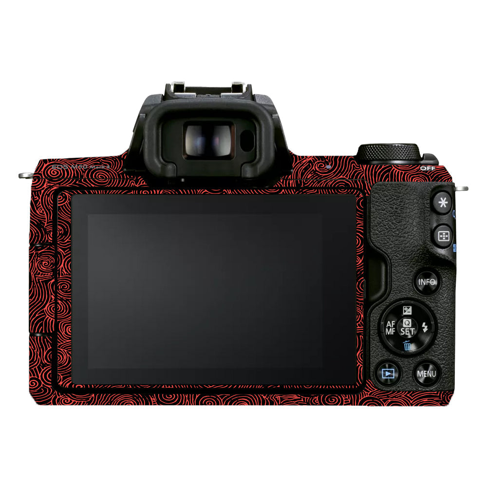 Red Spirals Canon EOS M50 Mark II Camera Skins