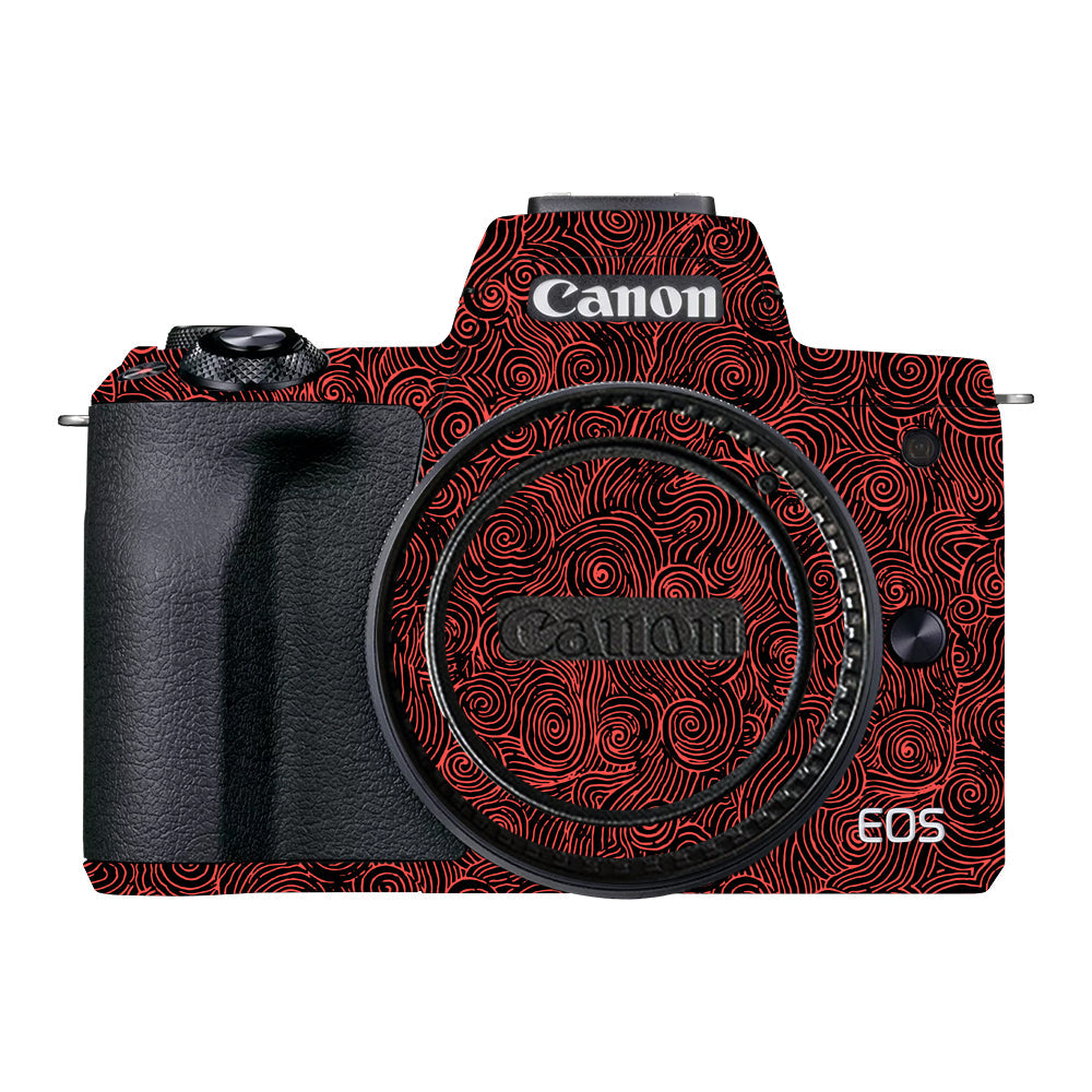 Red Spirals Canon EOS M50 Mark II Camera Skins