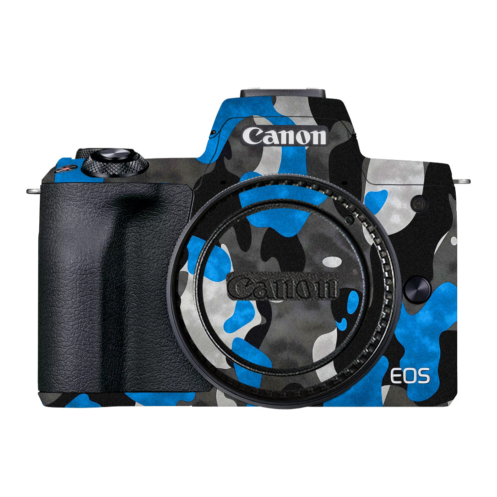 Blue Grey Camo Canon EOS M50 Mark II Camera Skins