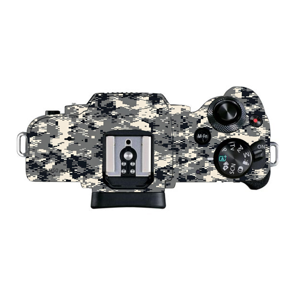 Grey Black Pixel Canon EOS M50 Mark II Camera Skins