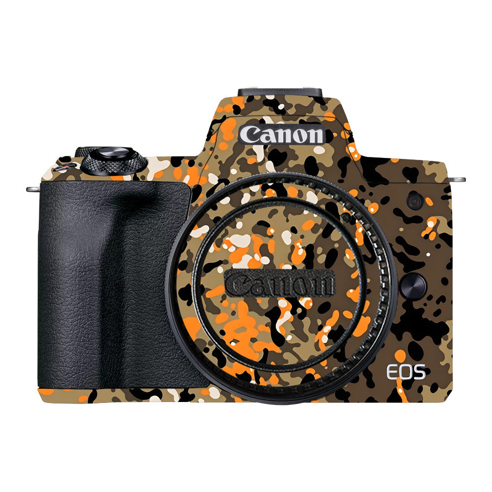 Orange Brown Spot Canon EOS M50 Mark II Camera Skins