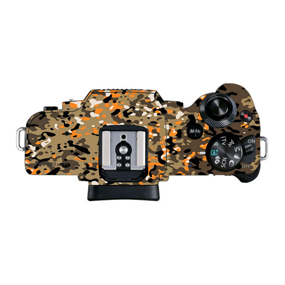 Orange Brown Spot Canon EOS M50 Mark II Camera Skins