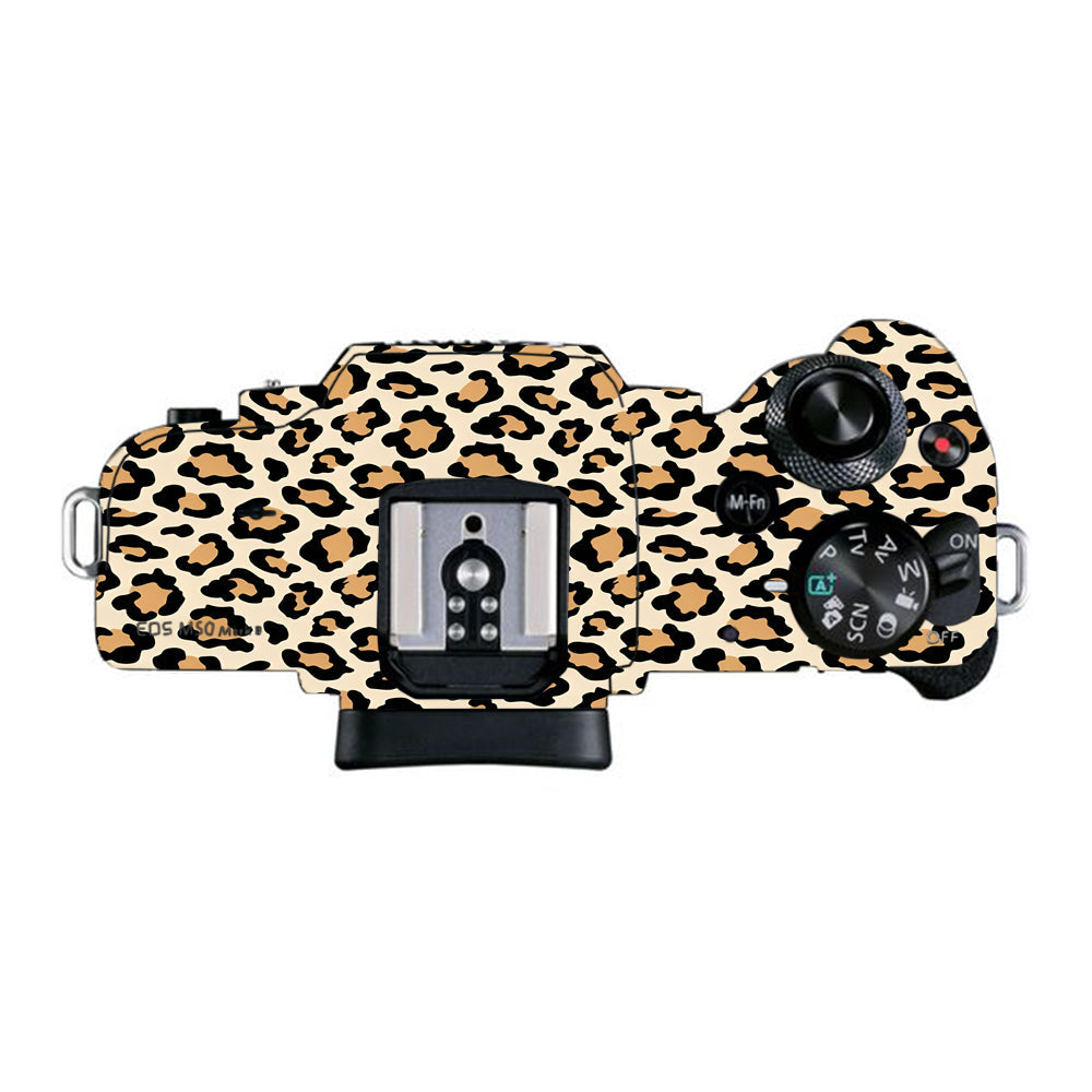 Sandy Leopard Spots Canon EOS M50 Mark II Camera Skins