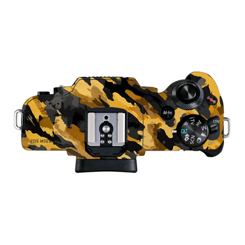 Camo Tiger Blend Canon EOS M50 Mark II Camera Skins