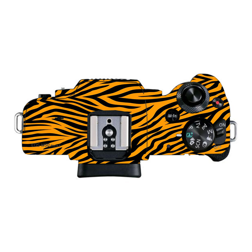 Zebra Gold Pattern Canon EOS M50 Mark II Camera Skins