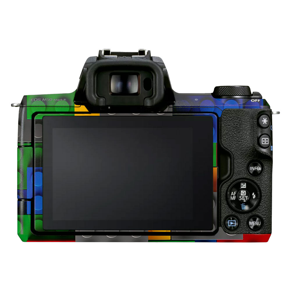 Colorful LEGO Brick Wall Pattern Canon EOS M50 Mark II Camera Skin
