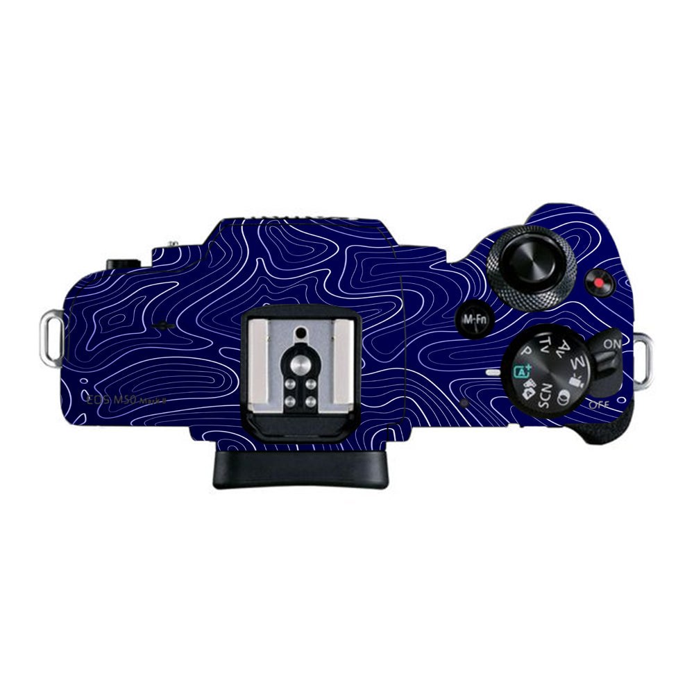 Deep Blue Contour Canon EOS M50 Mark II Camera Skins