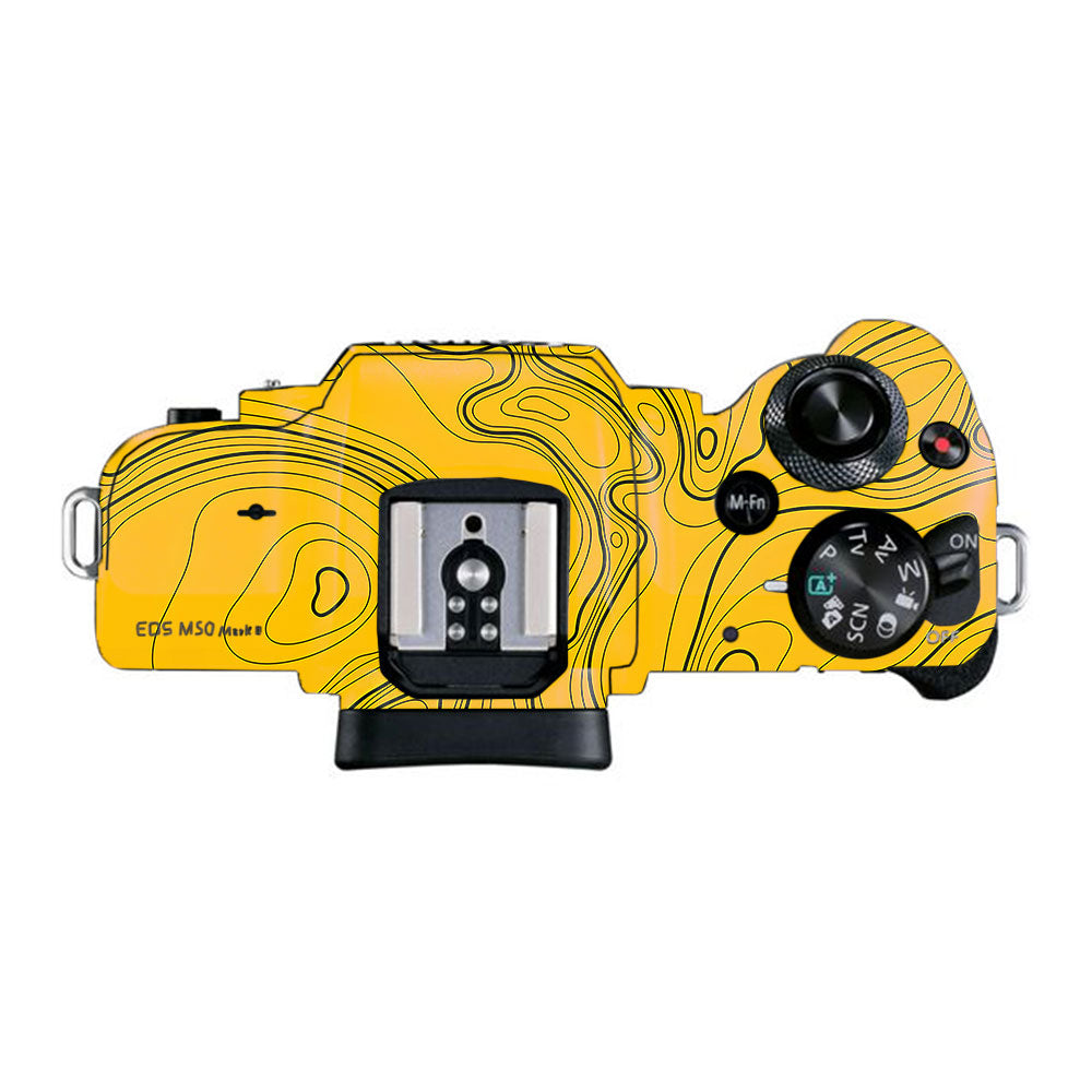 Topographic Map Pattern Canon EOS M50 Mark II Camera Skin
