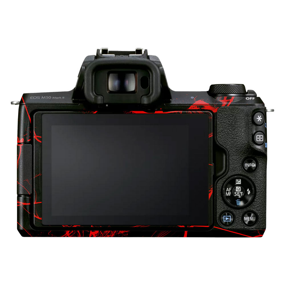 Red Neural Grid Canon EOS M50 Mark II Camera Skin