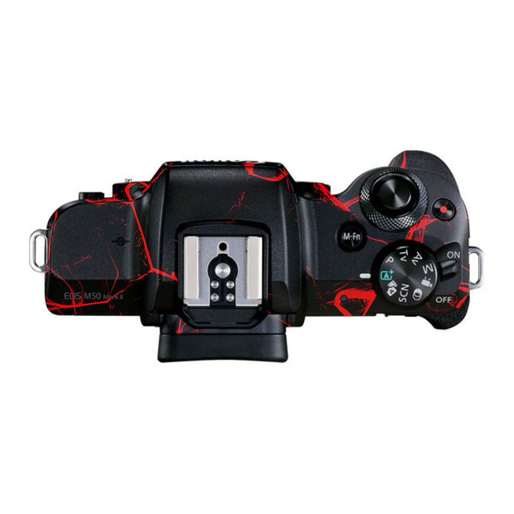 Red Neural Grid Canon EOS M50 Mark II Camera Skin
