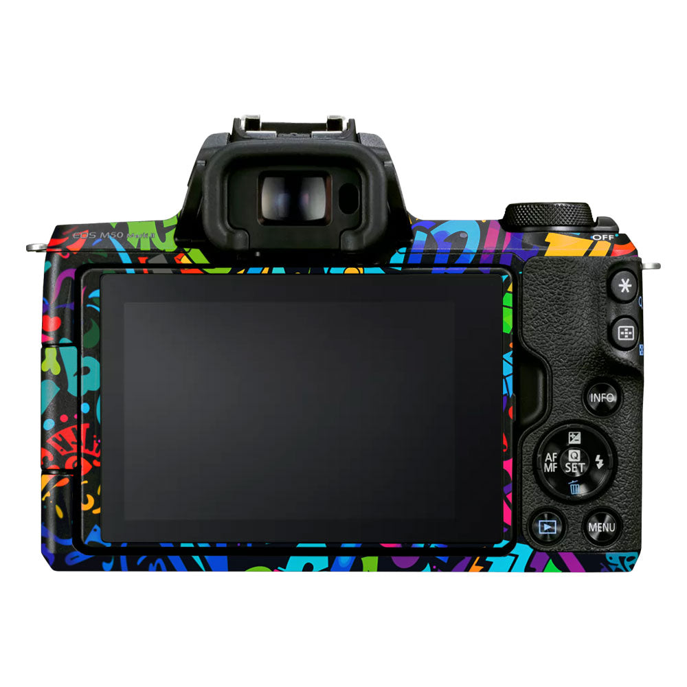 Colorful Urban Street Art Lettering Canon EOS M50 Mark II Camera Skin