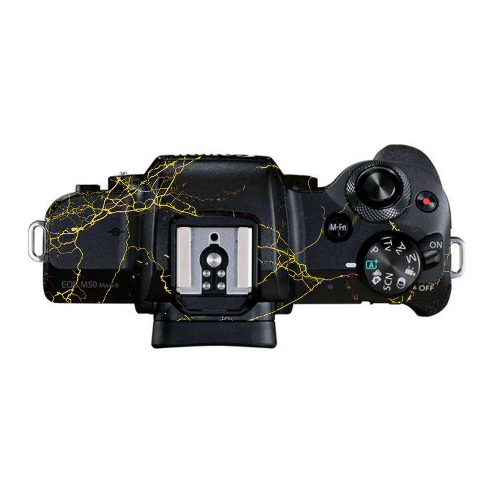 Electric Gold Veins Canon EOS M50 Mark II Camera Skin