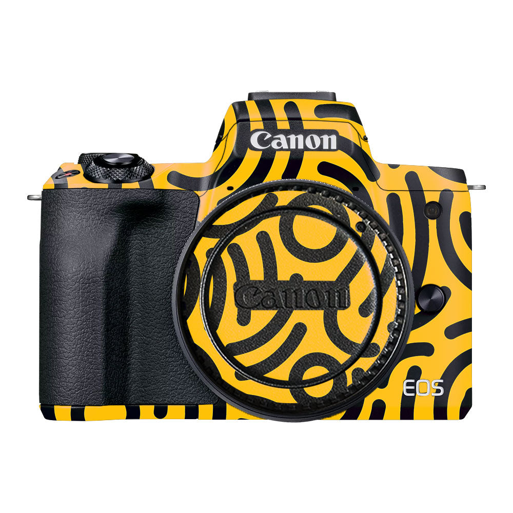 Minimal Yellow Wave Canon EOS M50 Mark II Camera Skin