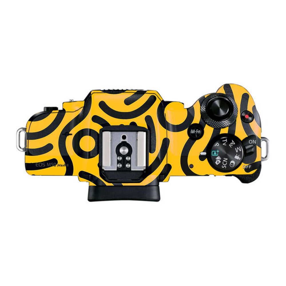 Minimal Yellow Wave Canon EOS M50 Mark II Camera Skin