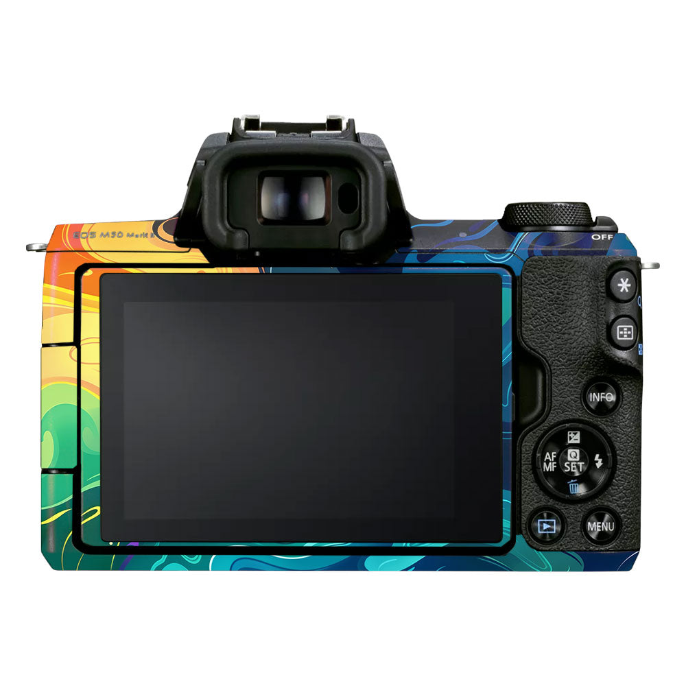 Rainbow Liquid Fusion Canon EOS M50 Mark II Camera Skin