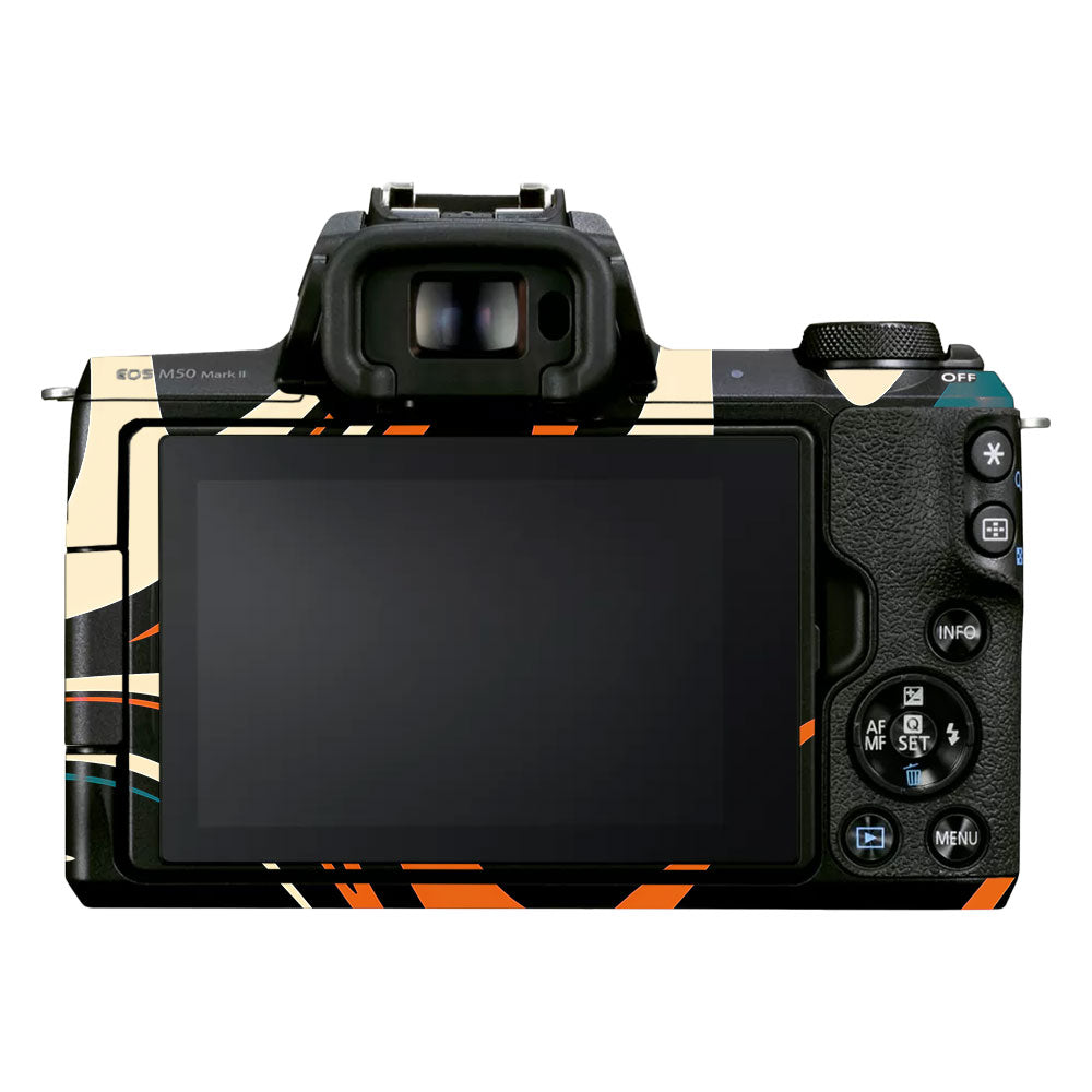 Mid-Century Abstract Swirl Canon EOS M50 Mark II Camera Skin