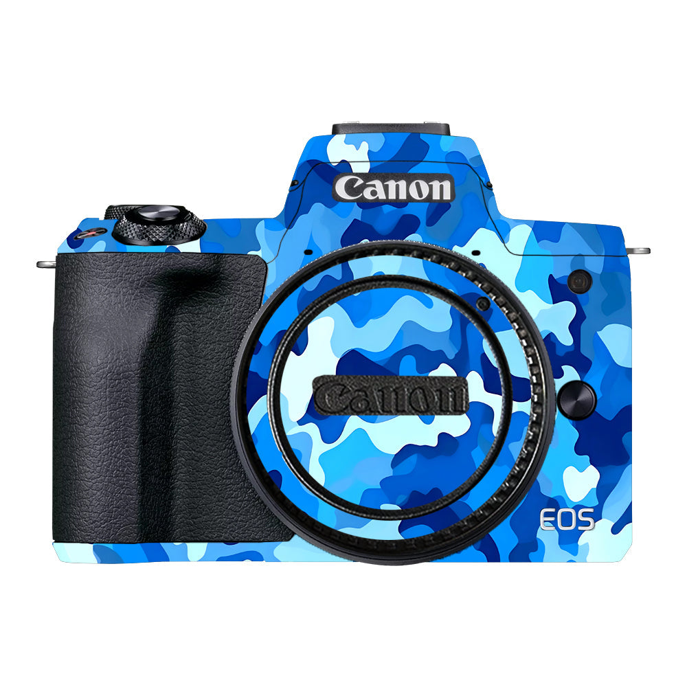 Arctic Blue Camo Pattern Canon EOS M50 Mark II Camera Skins