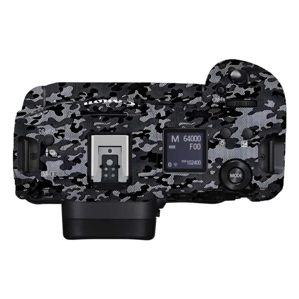 Stealth Grey Camo Canon EOS R3 Camera Skins
