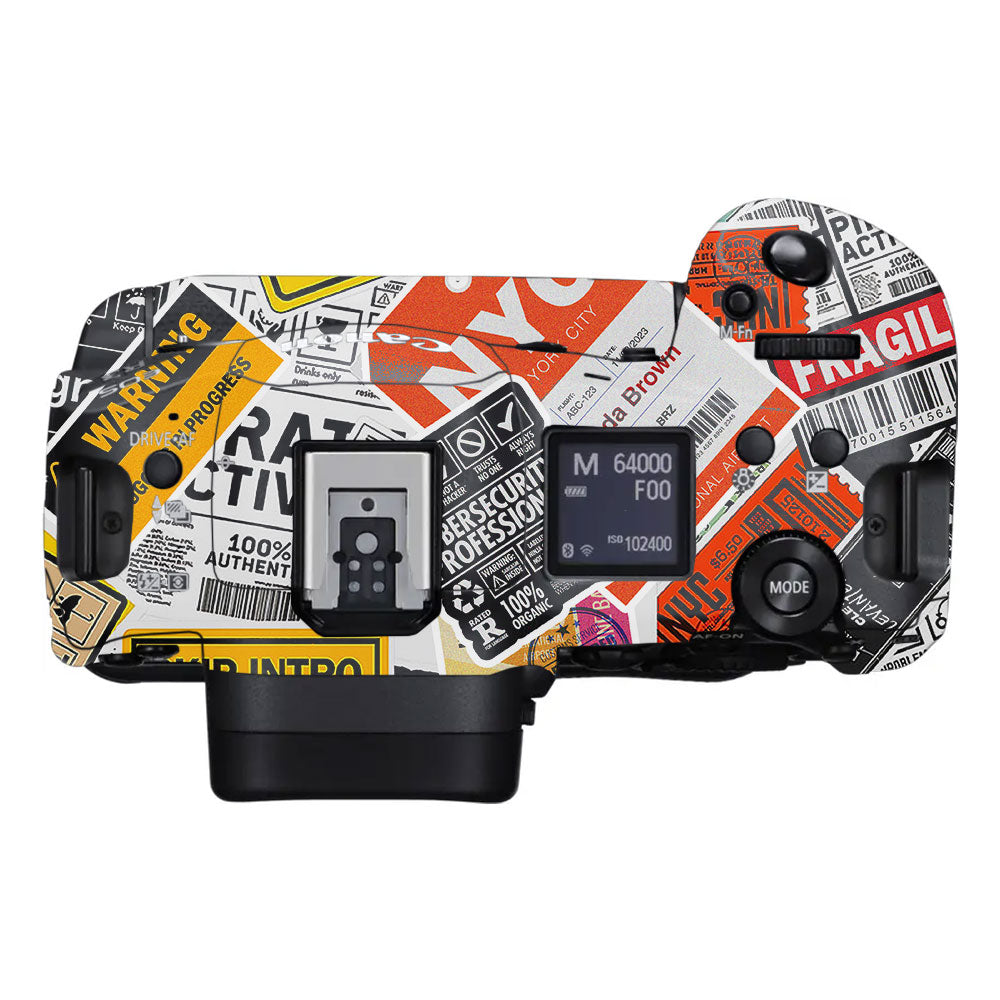 Tech Aesthetic Sticker Collage Canon EOS R3 Camera Skins