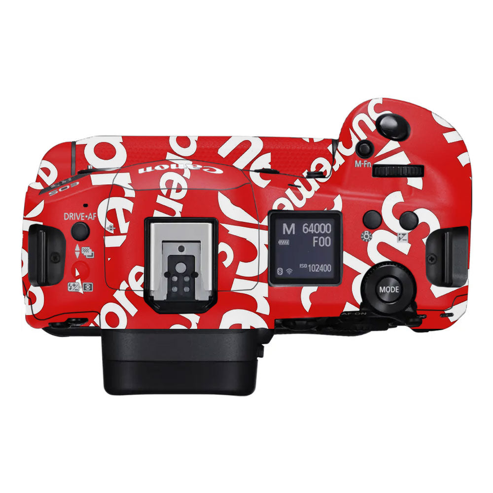 Supreme Red Canon EOS R3 Camera Skins