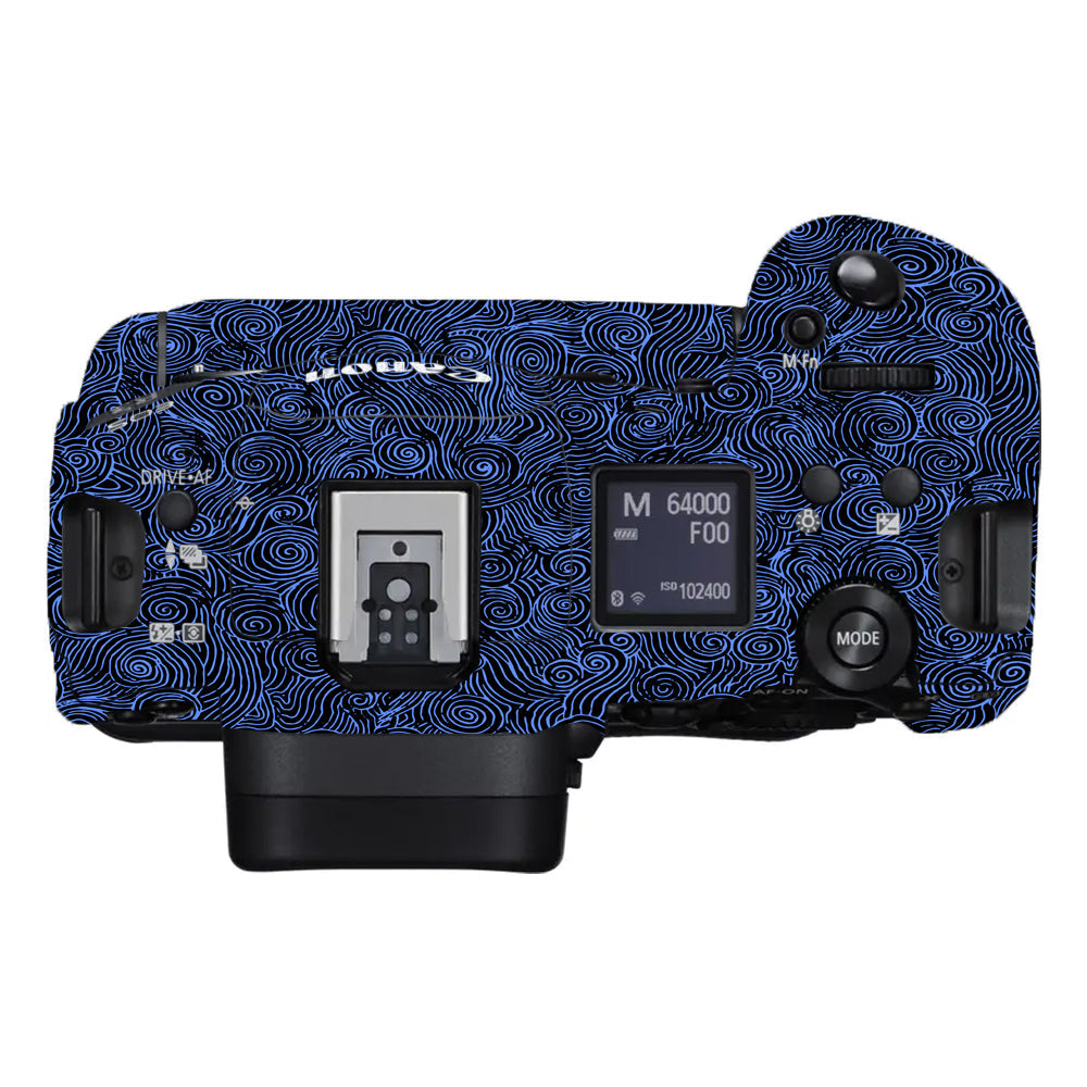Blue Spirals Canon EOS R3 Camera Skins