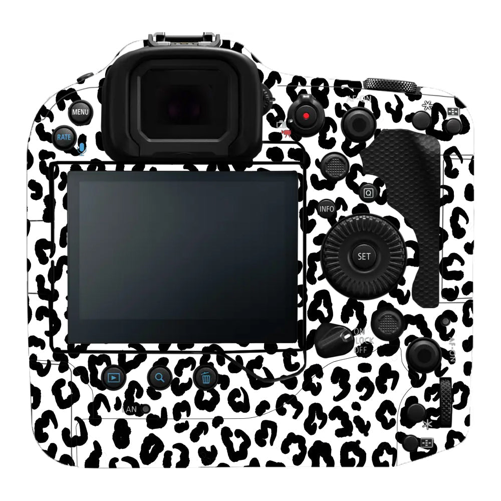 White Leopard Canon EOS R3 Camera Skins